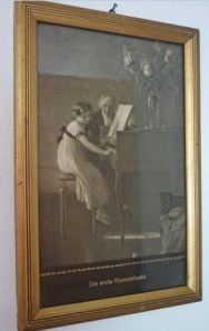 klavierstunde bild nostalgisch Klavierstunde, nostalgische Bild