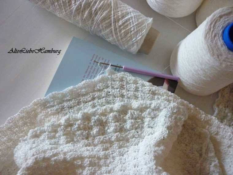 Feines Muschelmuster-Feine Wohndecke