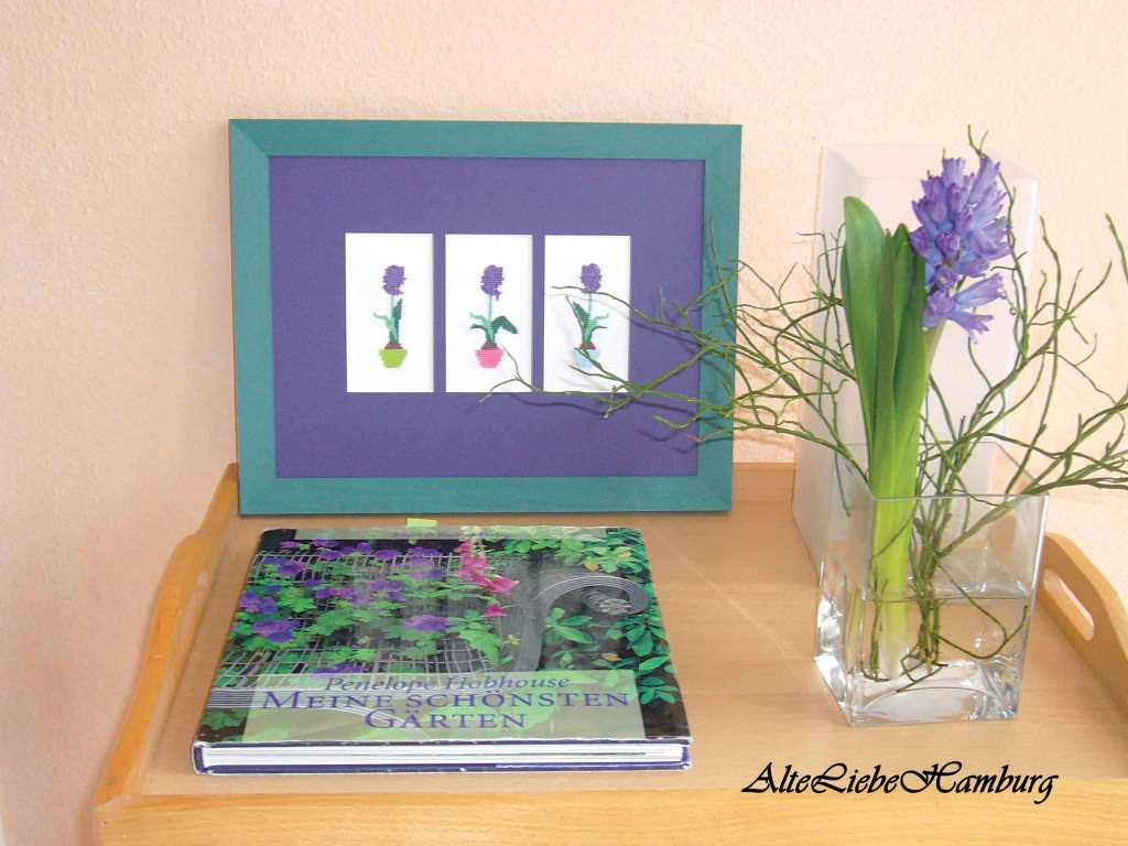 Kreuzstich 3 Hyazinthen