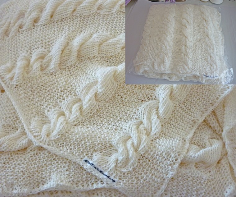 Grobstrick Zopfdecke