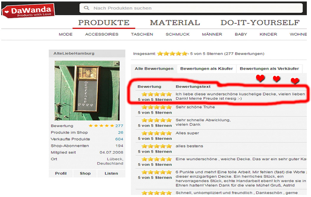 Kundenbewertung für neue Kuscheldecken 130cm x 180cm in Perlmuster